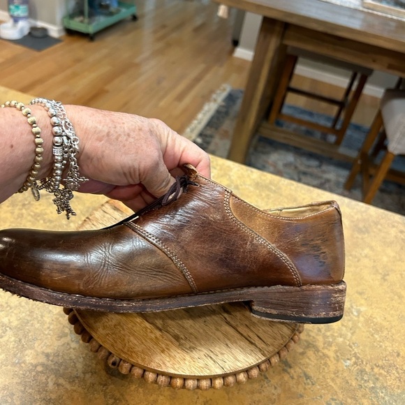 Bed Stu Cobbler Series Brown Leather Saddle Oxford - Picture 5 of 11